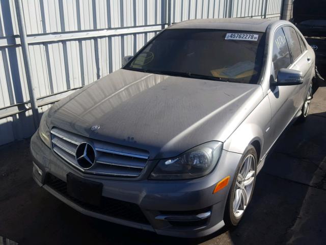 WDDGF4HB5CR240810 - 2012 MERCEDES-BENZ C 250 GRAY photo 2