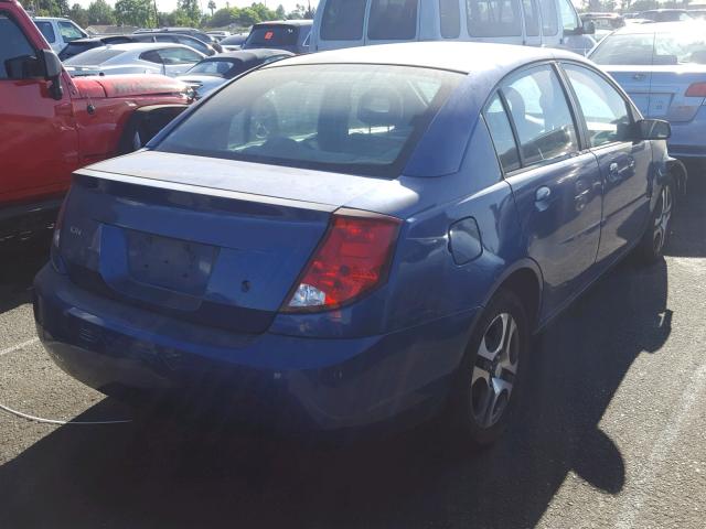 1G8AL52F15Z109378 - 2005 SATURN ION LEVEL BLUE photo 4