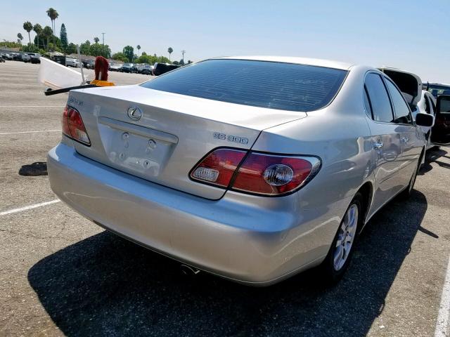 JTHBF30G030138825 - 2003 LEXUS ES 300 SILVER photo 4