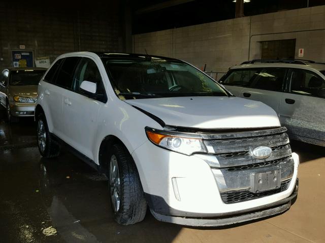 2FMDK4JC3DBB98763 - 2013 FORD EDGE SEL WHITE photo 1