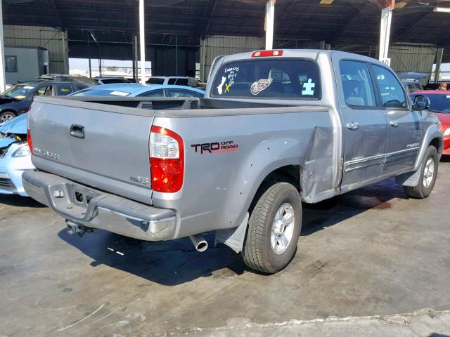 5TBET34176S512774 - 2006 TOYOTA TUNDRA DOU SILVER photo 4