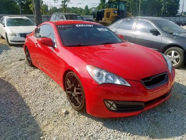 KMHHT6KD8AU027241 - 2010 HYUNDAI GENESIS CO RED photo 1