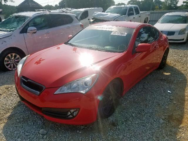 KMHHT6KD8AU027241 - 2010 HYUNDAI GENESIS CO RED photo 2