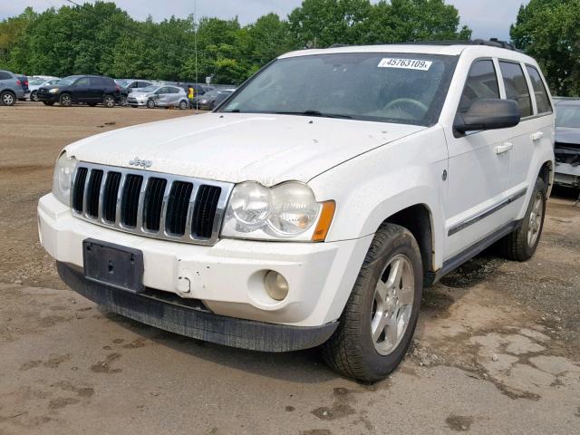 1J4HR582X5C675253 - 2005 JEEP GRAND CHER WHITE photo 2