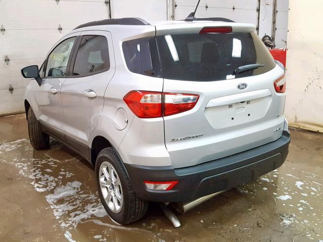 MAJ6S3GL1KC295297 - 2019 FORD ECOSPORT S SILVER photo 3