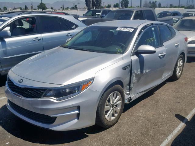 5XXGT4L3XJG199576 - 2018 KIA OPTIMA LX SILVER photo 2