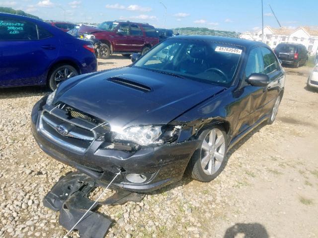 4S3BL676X84207108 - 2008 SUBARU LEGACY GT GRAY photo 2