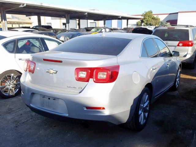 1G11H5SA6DF276355 - 2013 CHEVROLET MALIBU LTZ ვერცხლისფერი ფოტო 4