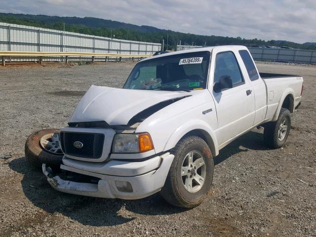 1FTZR45E84PB54381 - 2004 FORD RANGER SUP WHITE photo 2