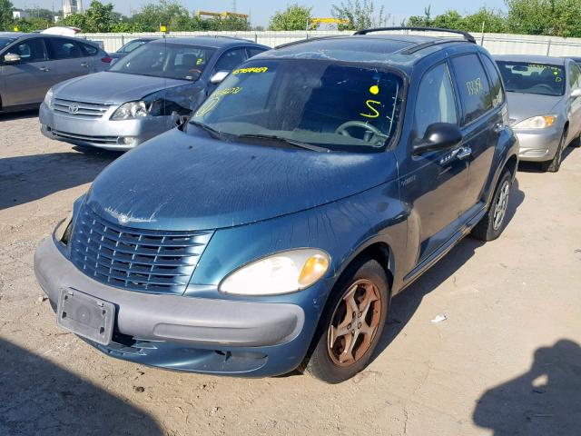 3C4FY4BB01T612731 - 2001 CHRYSLER PT CRUISER GREEN photo 2