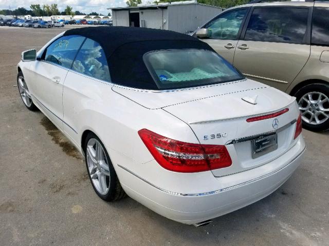 WDDKK5KF5DF184376 - 2013 MERCEDES-BENZ E 350 WHITE photo 3