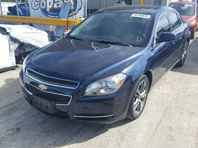 1G1ZH57B59F170037 - 2009 CHEVROLET MALIBU 1LT BLUE photo 2