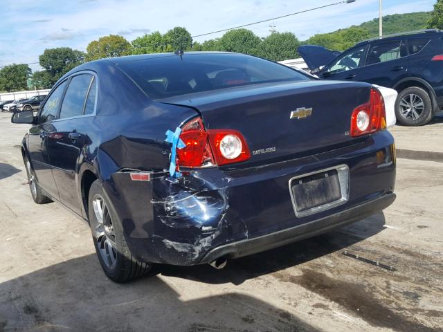 1G1ZH57B59F170037 - 2009 CHEVROLET MALIBU 1LT BLUE photo 3
