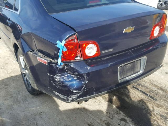 1G1ZH57B59F170037 - 2009 CHEVROLET MALIBU 1LT BLUE photo 9