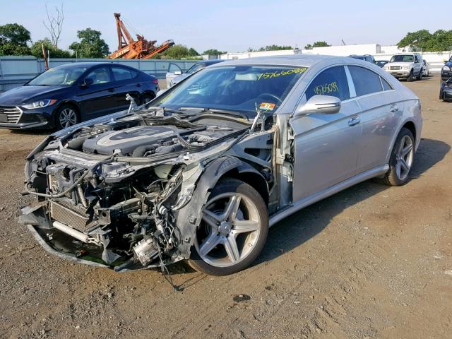 WDDDJ72X99A155130 - 2009 MERCEDES-BENZ CLS 550 SILVER photo 2