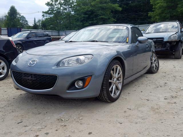 JM1NC2PFXB0216802 - 2011 MAZDA MX-5 MIATA BLUE photo 2