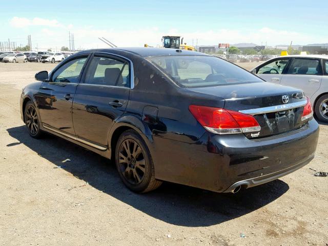 4T1BK3DB1CU451804 - 2012 TOYOTA AVALON BAS BLACK photo 3