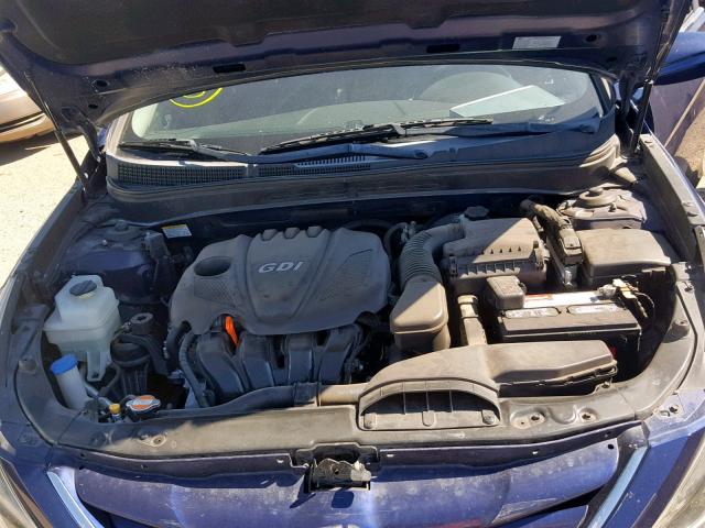 5NPEB4AC4BH033668 - 2011 HYUNDAI SONATA GLS BLUE photo 7