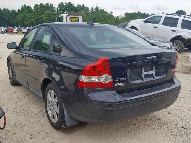 YV1MS390772251168 - 2007 VOLVO S40 2.4I BLACK photo 3