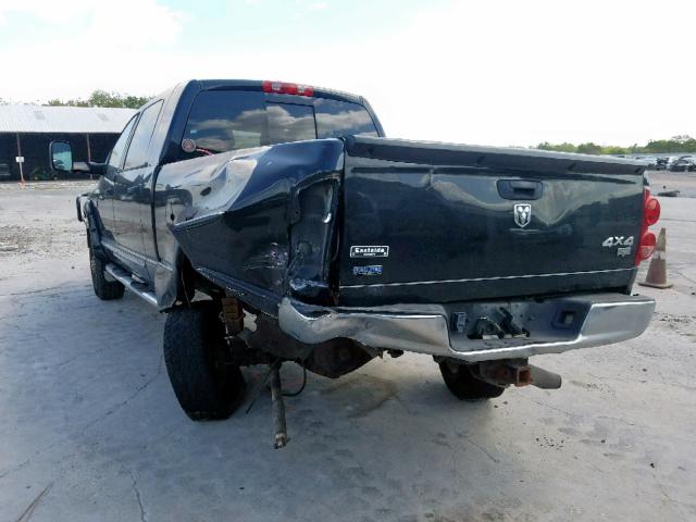 3D7KS29A68G166319 - 2008 DODGE RAM 2500 BLACK photo 3