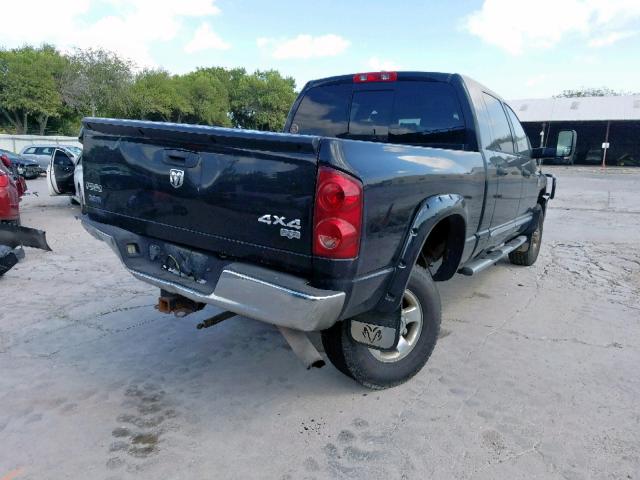 3D7KS29A68G166319 - 2008 DODGE RAM 2500 BLACK photo 4