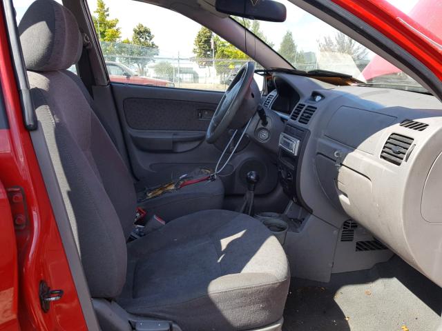 KNADC125856362408 - 2005 KIA RIO RED photo 5