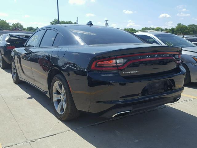 2C3CDXHG5GH339357 - 2016 DODGE CHARGER SX BLACK photo 3