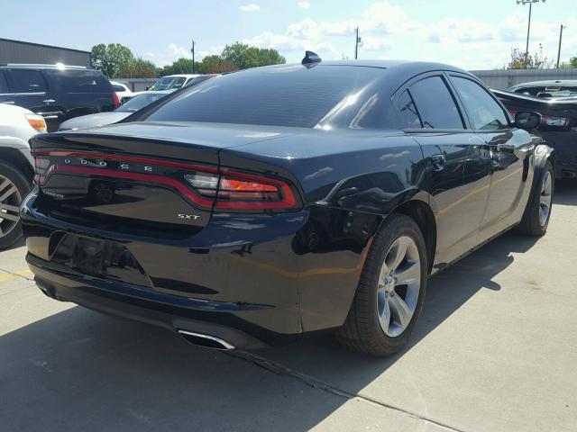 2C3CDXHG5GH339357 - 2016 DODGE CHARGER SX BLACK photo 4