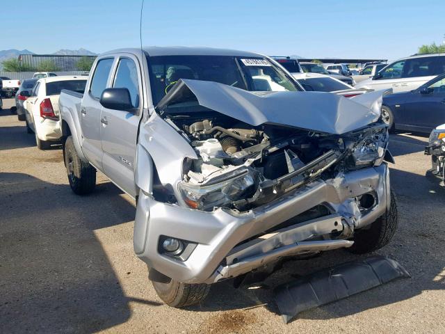 5TFJU4GN5FX078100 - 2015 TOYOTA TACOMA DOU SILVER photo 1