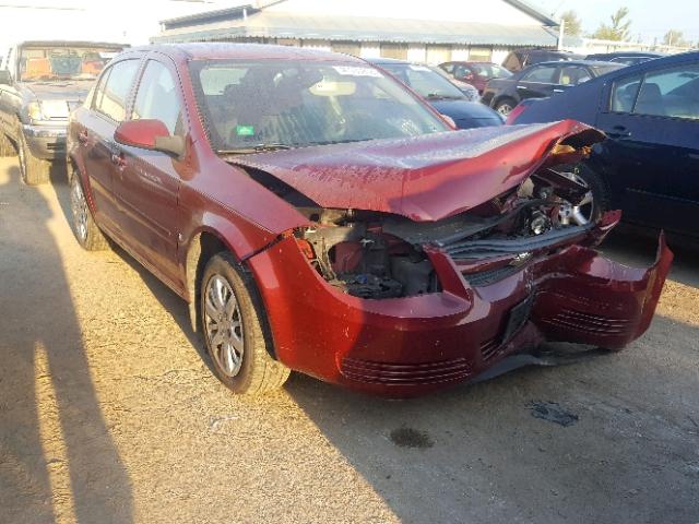 1G1AT58H497274222 - 2009 CHEVROLET COBALT LT RED photo 1