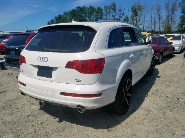 WA1CM74LX9D035157 - 2009 AUDI Q7 TDI S-L WHITE photo 4