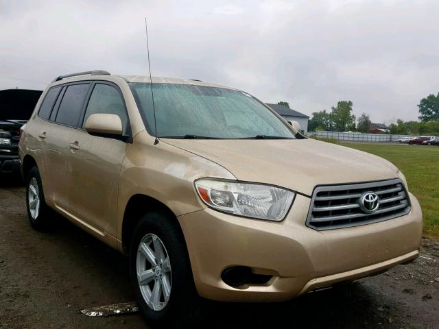 JTEES41A682097439 - 2008 TOYOTA HIGHLANDER GOLD photo 1