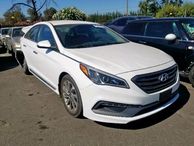 5NPE34AF2FH179970 - 2015 HYUNDAI SONATA SPO WHITE photo 1