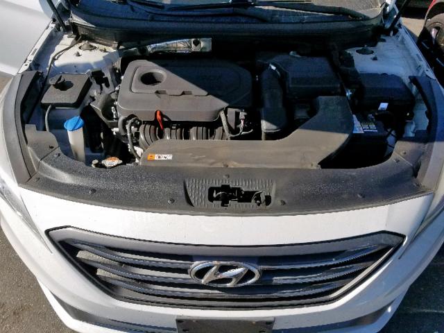 5NPE34AF2FH179970 - 2015 HYUNDAI SONATA SPO WHITE photo 7