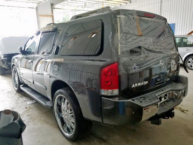 5N1AA08B56N707299 - 2006 NISSAN ARMADA SE GRAY photo 3