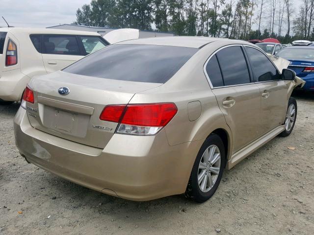 4S3BMCC62A3246126 - 2010 SUBARU LEGACY 2.5 GOLD photo 4