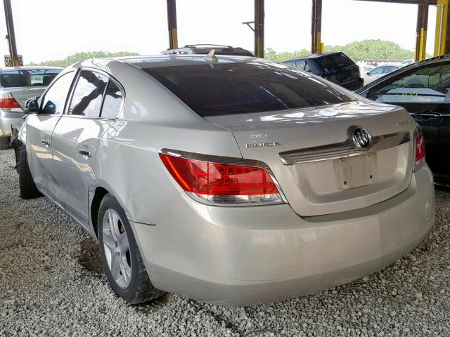 1G4GB5EG9AF125603 - 2010 BUICK LACROSSE C CREAM photo 3