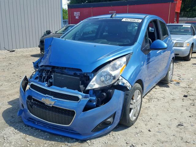 KL8CD6S93FC732414 - 2015 CHEVROLET SPARK 1LT BLUE photo 2