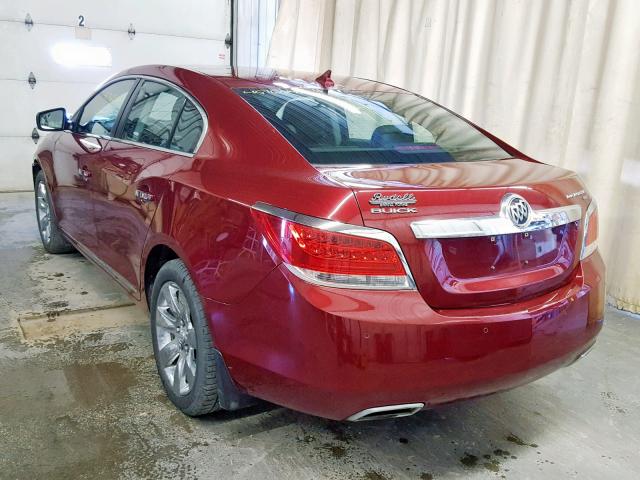 1G4GE5ED5BF338966 - 2011 BUICK LACROSSE C RED photo 3