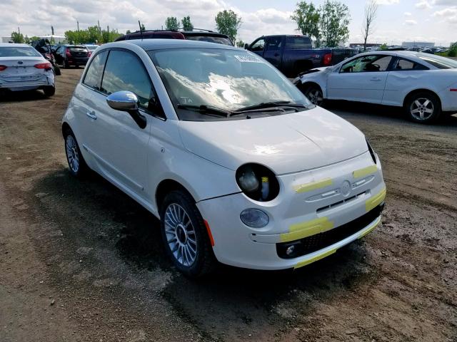 3C3CFFCR9FT598467 - 2015 FIAT 500 LOUNGE WHITE photo 1