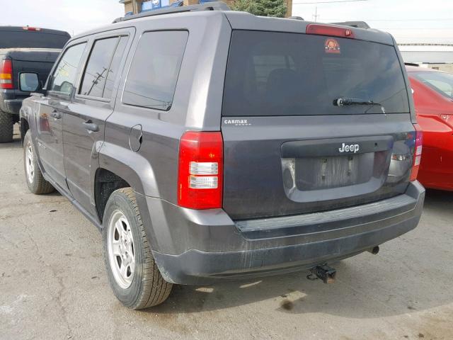 1C4NJPBA3GD561264 - 2016 JEEP PATRIOT SP GRAY photo 3