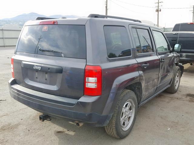 1C4NJPBA3GD561264 - 2016 JEEP PATRIOT SP GRAY photo 4