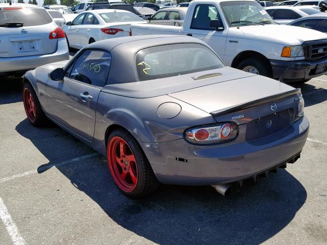 JM1NC26F680142465 - 2008 MAZDA MX-5 MIATA GRAY photo 3