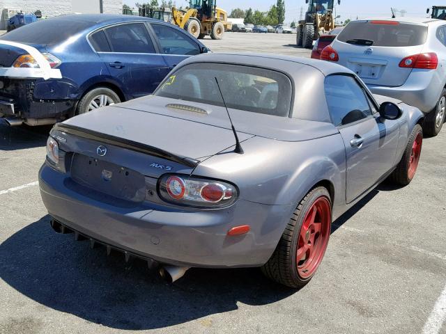 JM1NC26F680142465 - 2008 MAZDA MX-5 MIATA GRAY photo 4