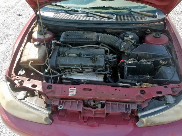 1FAFP6635XK146084 - 1999 FORD CONTOUR SE RED photo 7