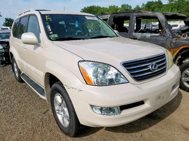 JTJBT20X930001593 - 2003 LEXUS GX 470 BEIGE photo 1