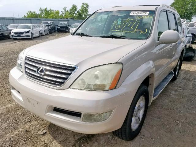 JTJBT20X930001593 - 2003 LEXUS GX 470 BEIGE photo 2