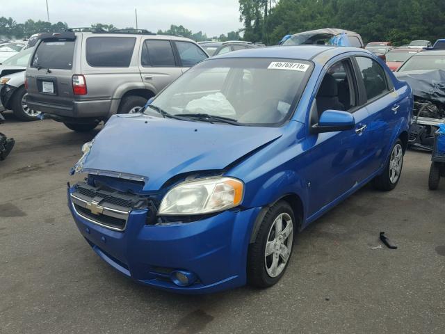 KL1TG56EX9B357977 - 2009 CHEVROLET AVEO LT BLUE photo 2