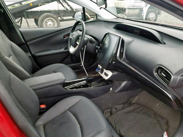 JTDKARFP6H3032721 - 2017 TOYOTA PRIUS PRIM 红色 照片 5