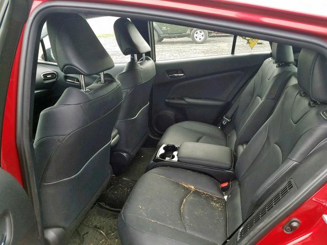 JTDKARFP6H3032721 - 2017 TOYOTA PRIUS PRIM 红色 照片 6